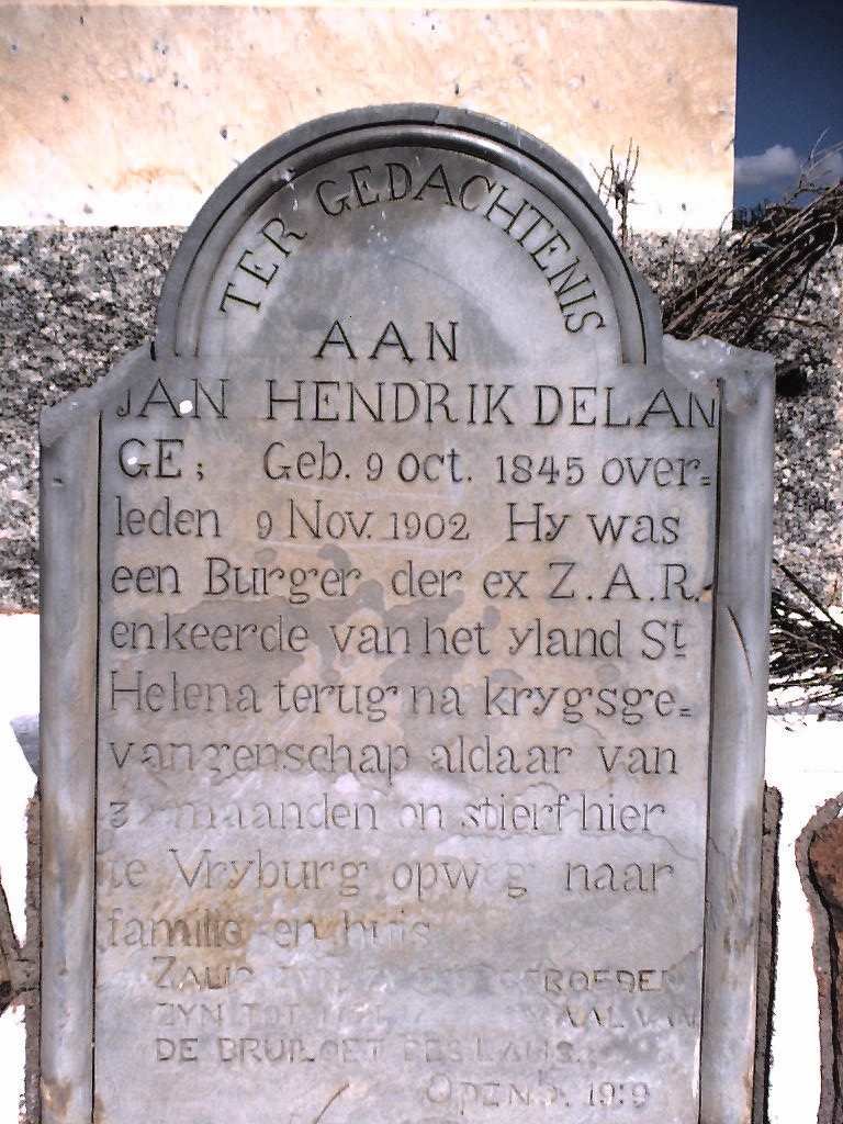 LANGE Jan Hendrik, de 1845-1901