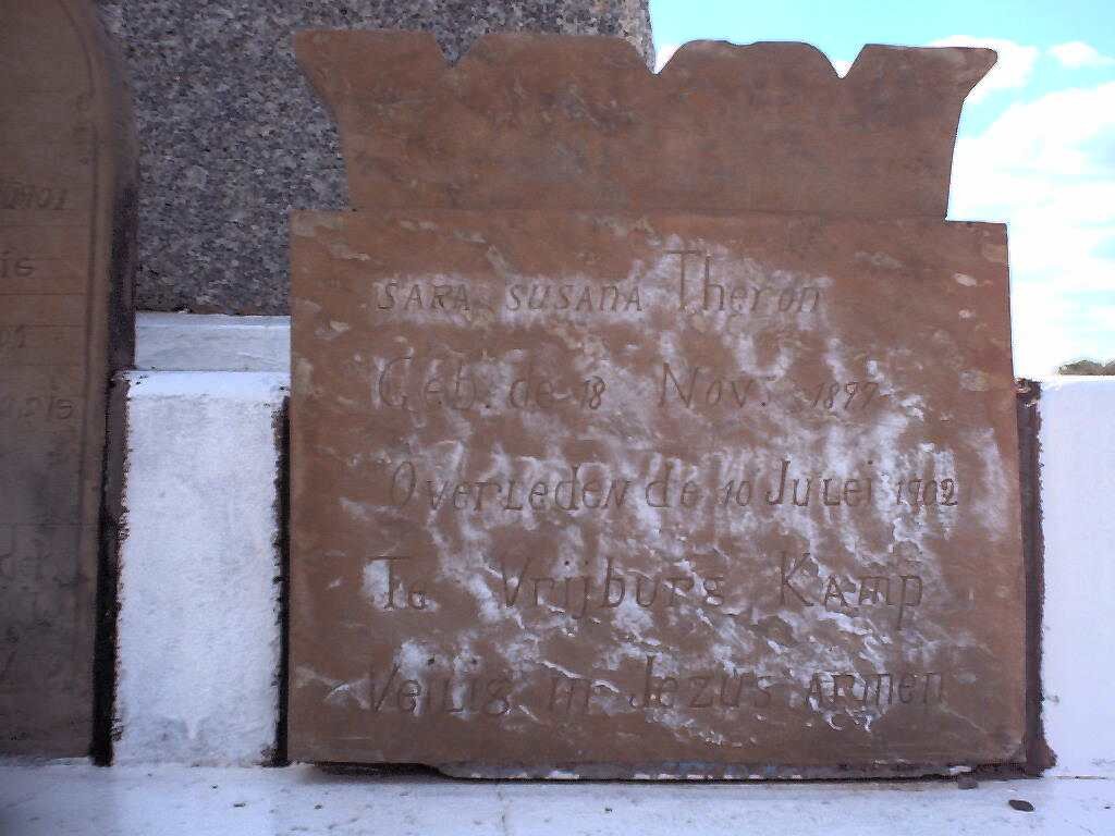 THERON Sara Susana 1899-1902