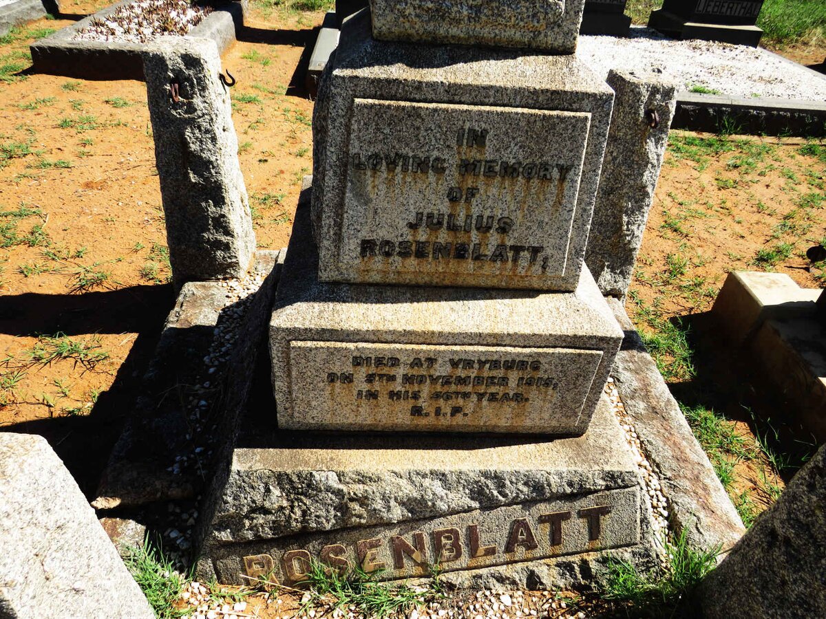 ROSENBLATT Julius -1915