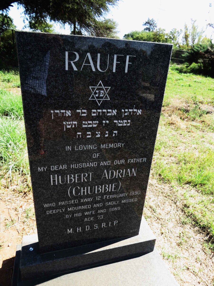 RAUFF Hubert Adrian -1990