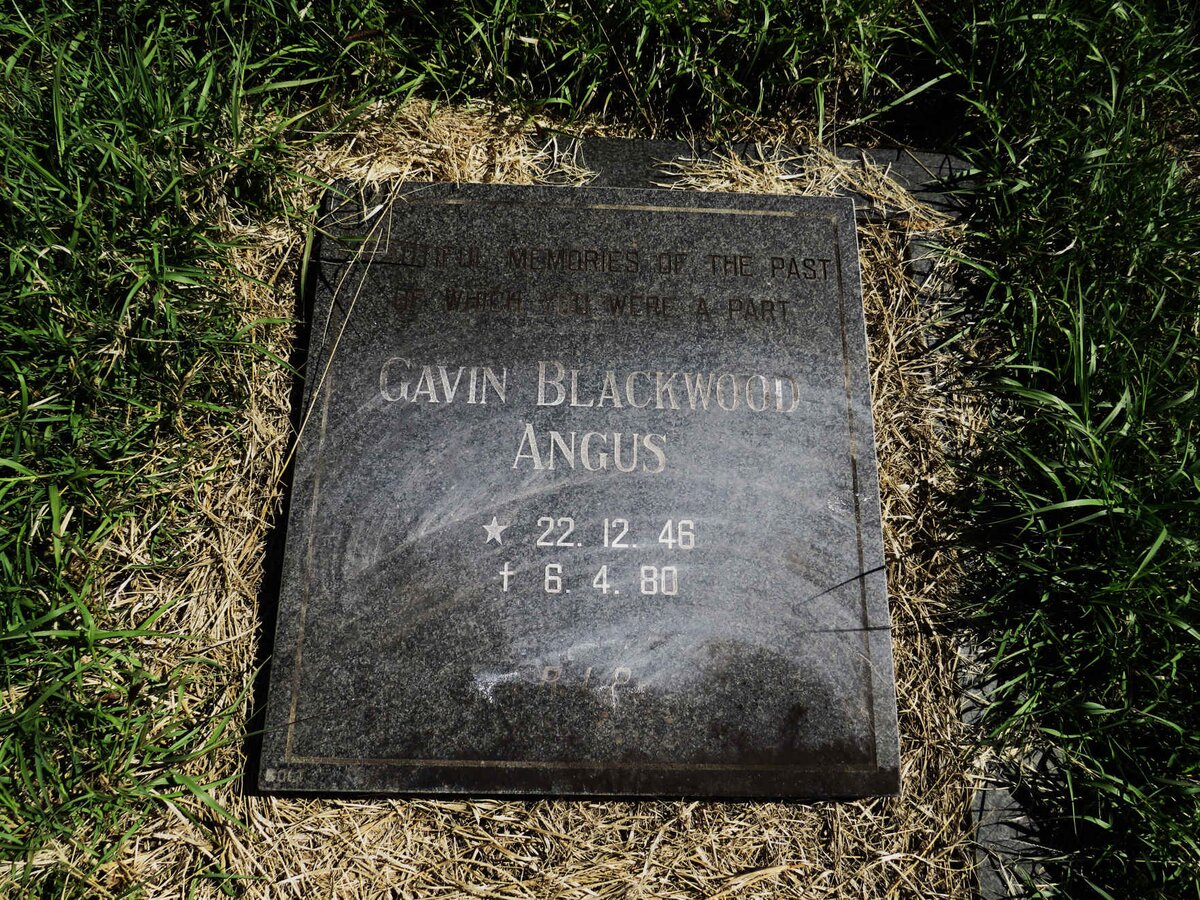 ANGUS Gavin Blackwood 1946-1980