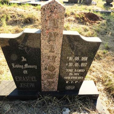 ANTHONY Emanuel Joseph 1891-1957