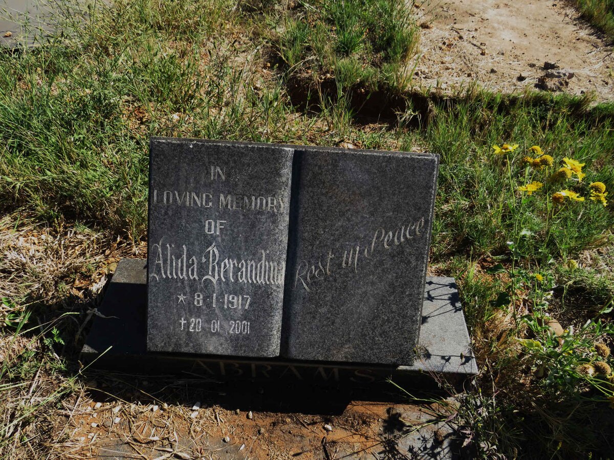 ABRAMS Alida Berandina 1917-2001