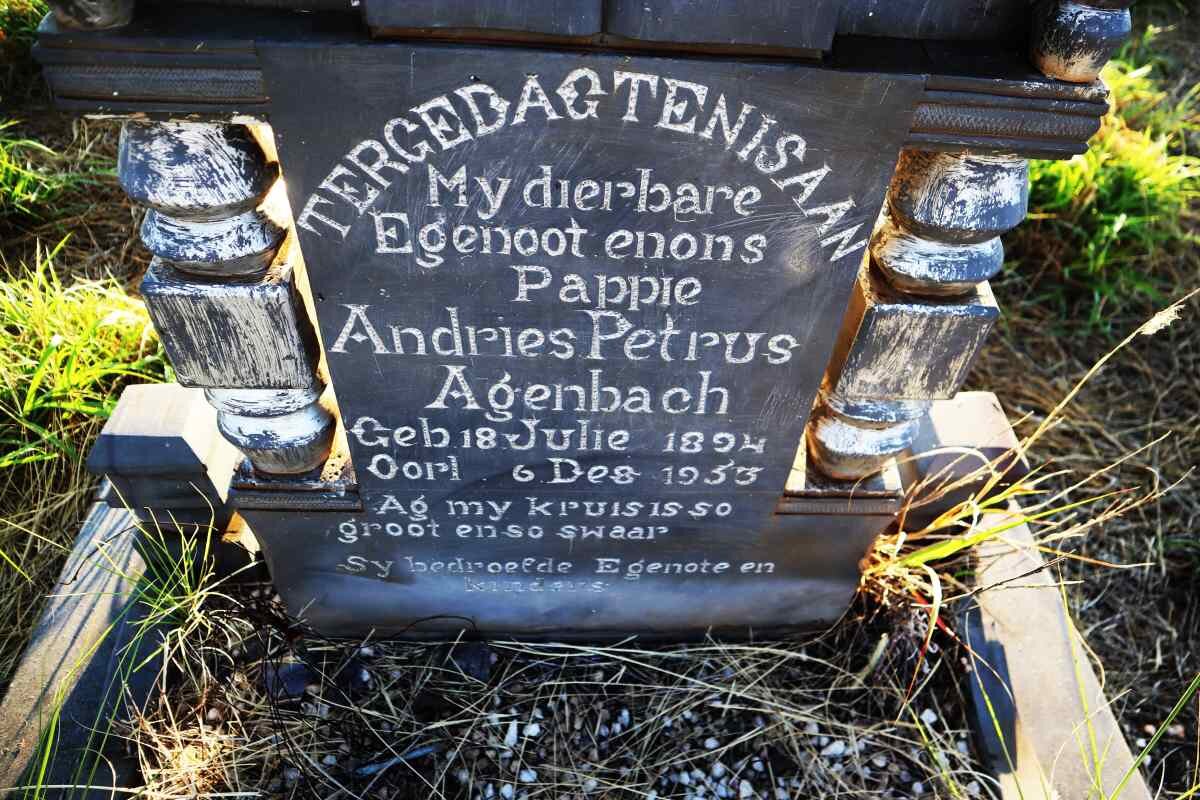 AGENBACH Andries Petrus 1894-1953