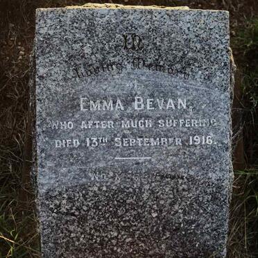 BEVAN Emma -1916