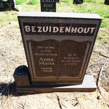 BEZUIDENHOUT Anna Maria 1929-2000