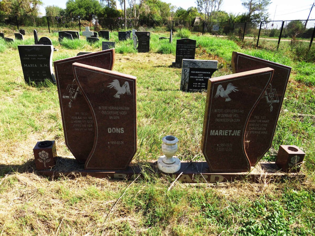 BARNARD Dons 1950-  & Marietjie 1950-2000