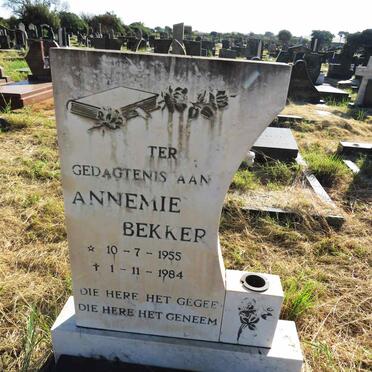 BEKKER Annemie 1955-1984