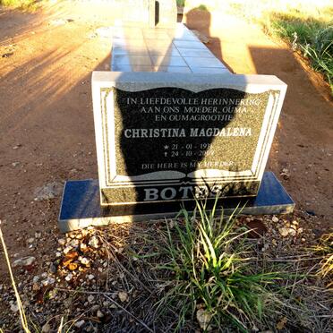 BOTES Christina Magdalena 1931-2009