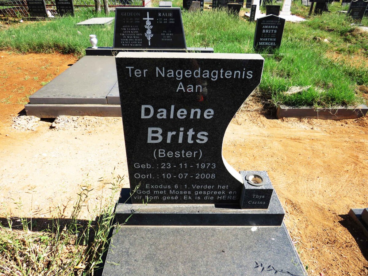 BRITS Dalene nee BESTER 1973-2008