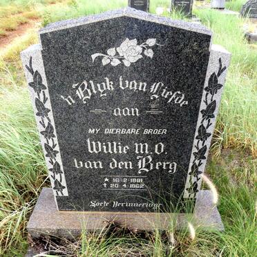 BERG Willie M.O. , van den 1891-1962