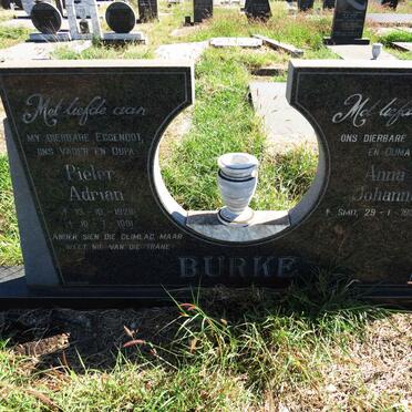 BURKE Pieter Adrian 1928-1991 & Anna Johanna SMIT 1937-