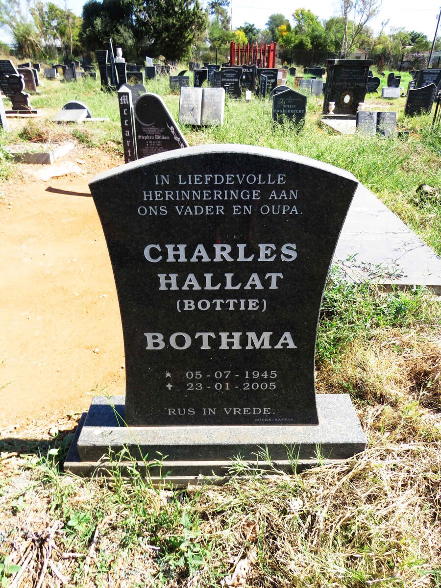 BOTHMA Charles Hallat 1945-2005