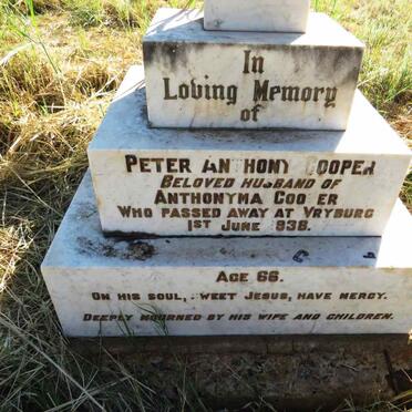 COOPER Peter Anthony -1938