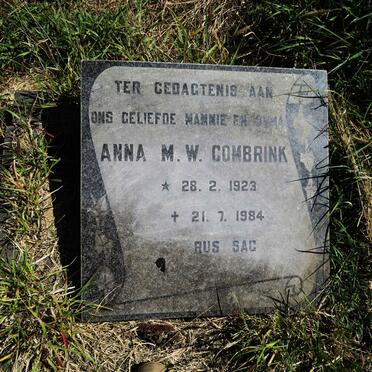 COMBRINK Anna M.W. 1923-1984