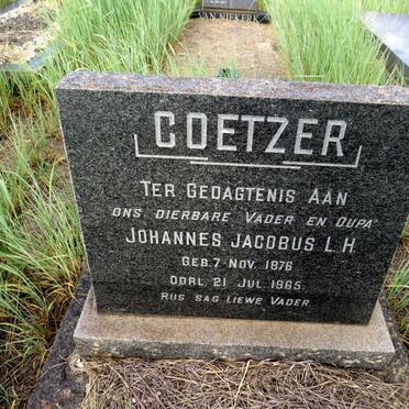 COETZER Johannes Jacobus L.H. 1876-1965