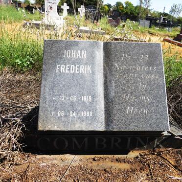 COMBRINK Johan Frederik 1919-1998