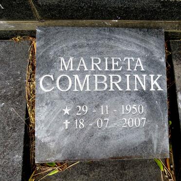 COMBRINK Johan Hendrik 1905-1986 & Regina Catherina Petronella PIETERSE 1917-2001 :: COMBRINK Marieta 1950-2007_2