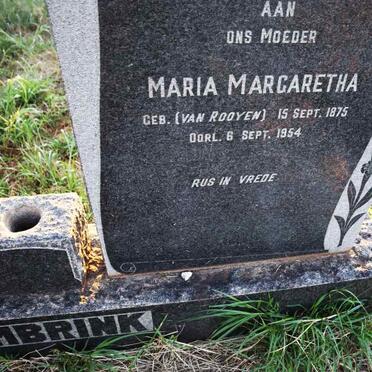 COMBRINK Maria Margaretha nee VAN ROOYEN 1875-1954