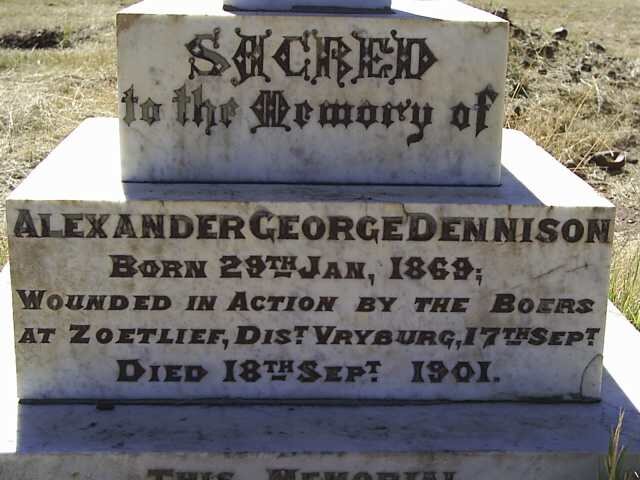 DENNISON Alexander George 1869-1901