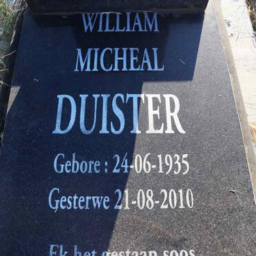 DUISTER William Michael 1935-2010