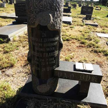 DYK Andries Francois, van 1913-1962