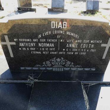 DIAB Anthony Norman 1902-1972 & Annie Edith 1905-2007