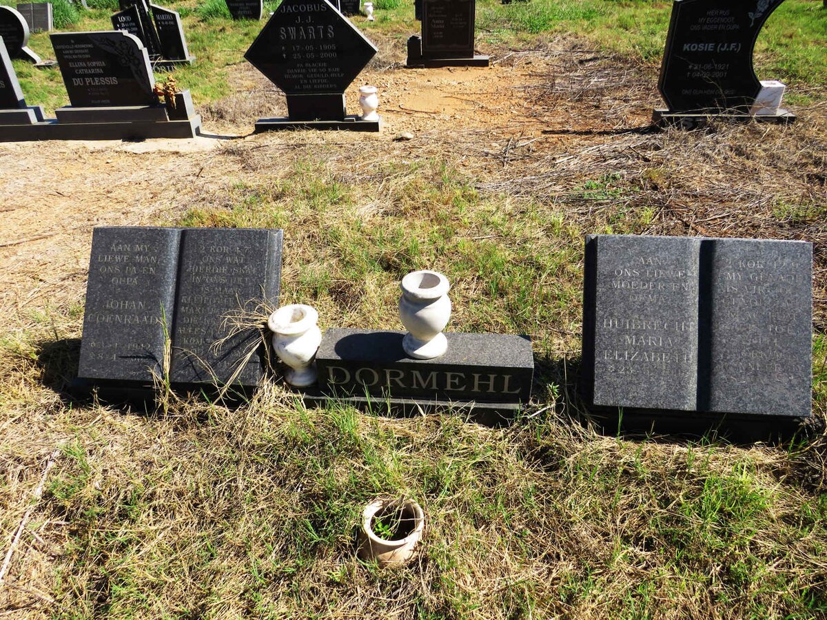 DORMEHL Johan Coenraad 1942-2002 & Huibrecht Maria Elizabeth 1945-_1