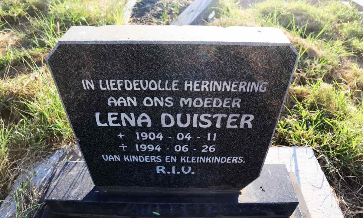 DUISTER Lena 1904-1994