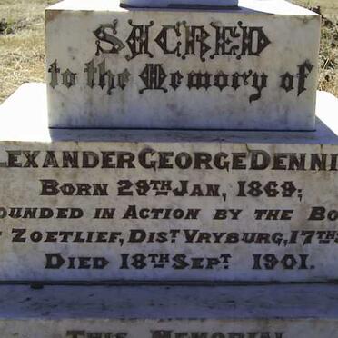 DENNISON Alexander George 1869-1901