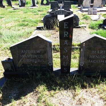 ERASMUS Andrew Martinus Cornelius 1926-1989 & Martha Hendrina Jacomina 1928- 