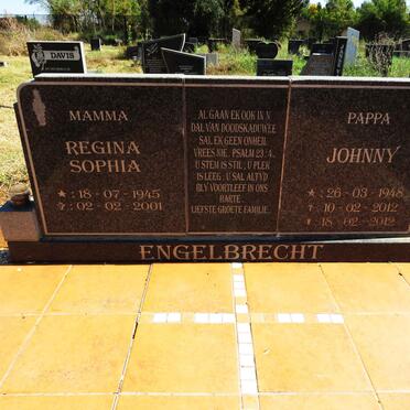 ENGELBRECHT Johnny 1948-2012 & Regina Sophia 1945-2001