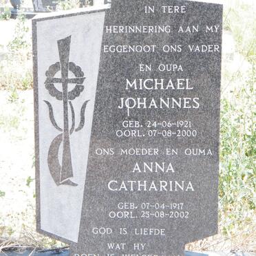 FOURIE Michael Johannes 1921-2000 &amp; Anna Catharina 1917-2002