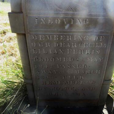 FERRIS Cecilia Lilian 1943-1946