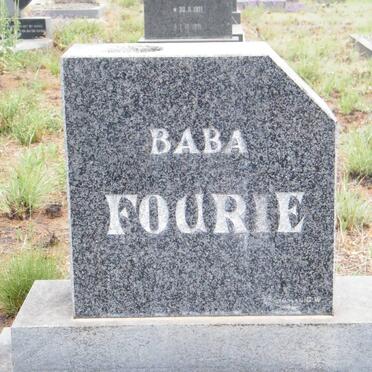 FOURIE Baba