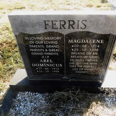FERRIS Abel Dominicus 1912-1959 & Magdalene 1914-1998