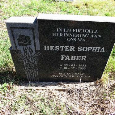 FABER Hester Sophia 1958-2000