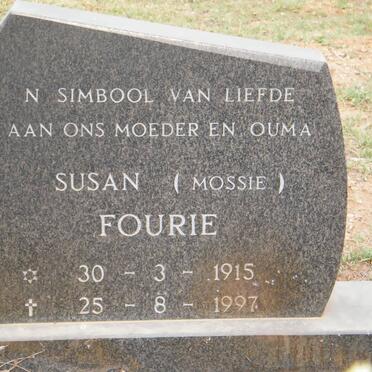 FOURIE Susan 1915-1997