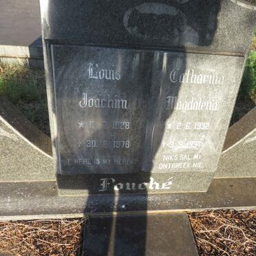 FOUCHE Louis Joachim 1928-1978 & Catharina Magdalena 1932-1994