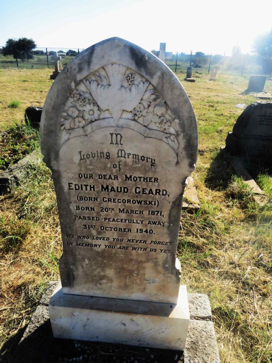 GEARD Edith Maud nee GREGOROWSKI  1871-1940