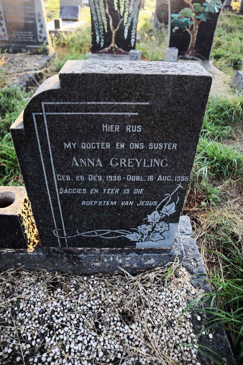 GREYLING Anna 1936-1956