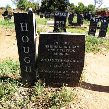 HOUGH Johannes Antonie 1947-2005 :: HOUGH Johannes George 1951-2003