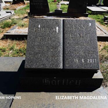 HARTLEY Bertram Hopkins 1919-1994 & Elizabeth Magdalena Johanna SMIT 1921-2011_1