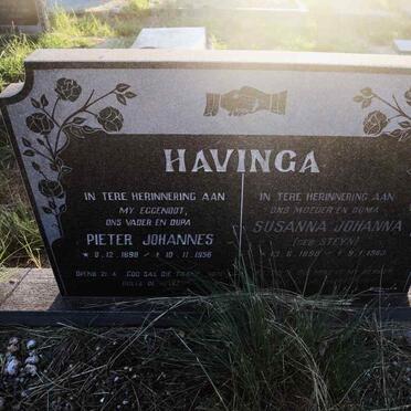 HAVINGA Pieter Johannes 1898-1956 & Susanna Johanna STEYN 1898-1983