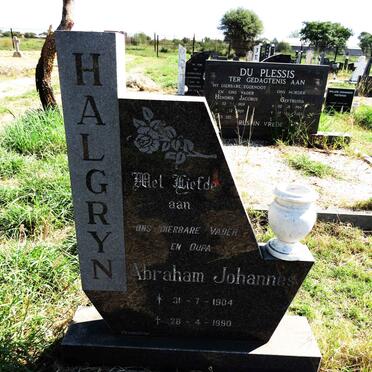 HALGRYN Abraham Johannes 1904-1990