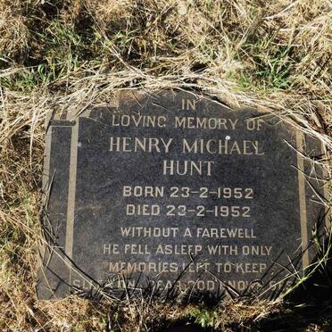 HUNT Henry Michael 1952-1952