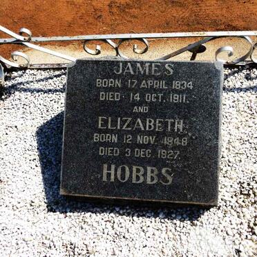 HOBBS James 1834-1911 & Elizabeth 1848-1927