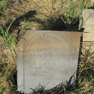 HEERDEN Martha Aletta, van 1913-1929