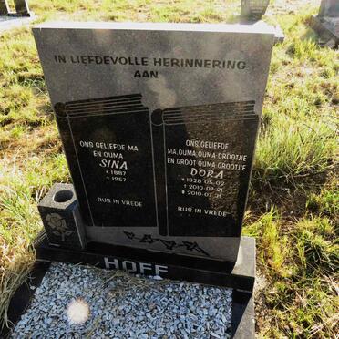 HOFF Sina 1887-1957 :: HOFF Dora 1928-2010