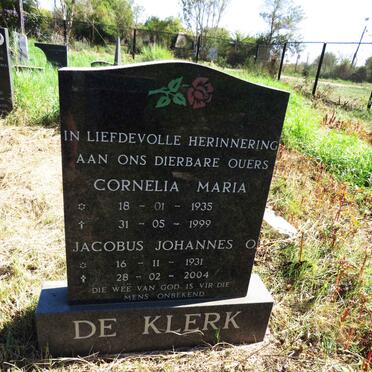 KLERK Jacobus Johannes O., de 1931-2004 & Cornelia Maria 1935-1999
